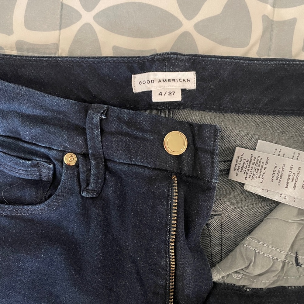 Good American Dark Blue Jeans